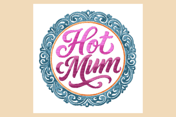 Download Hot Mum Lettering Vintage Border - Premium Resources