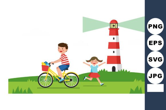 Download Children Enjoying Outdoor Play Near Red - Joy Collection