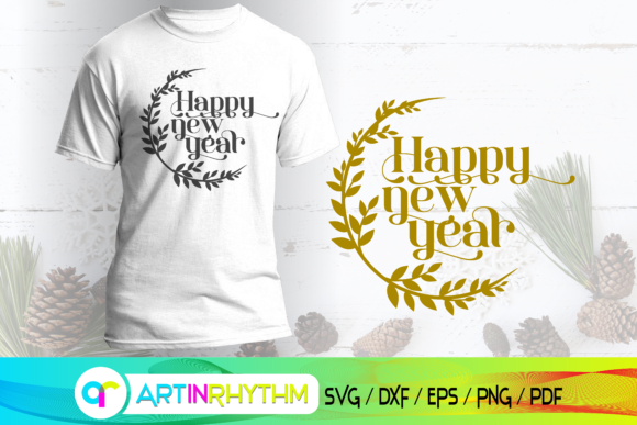 Download Happy New Year, Leaf Wreath Svg, 2021 - Leaf wreath Collection