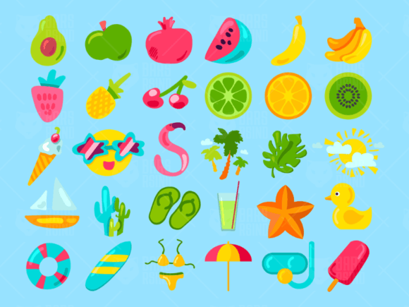 Download Cartoon Summer Joy Set - Joy Collection