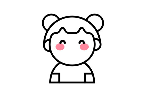 Download Chinese New Year Girl Outline - Girl outline Collection