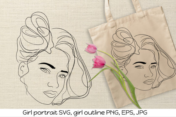 Download Girl Outline Portrait - Girl outline Collection
